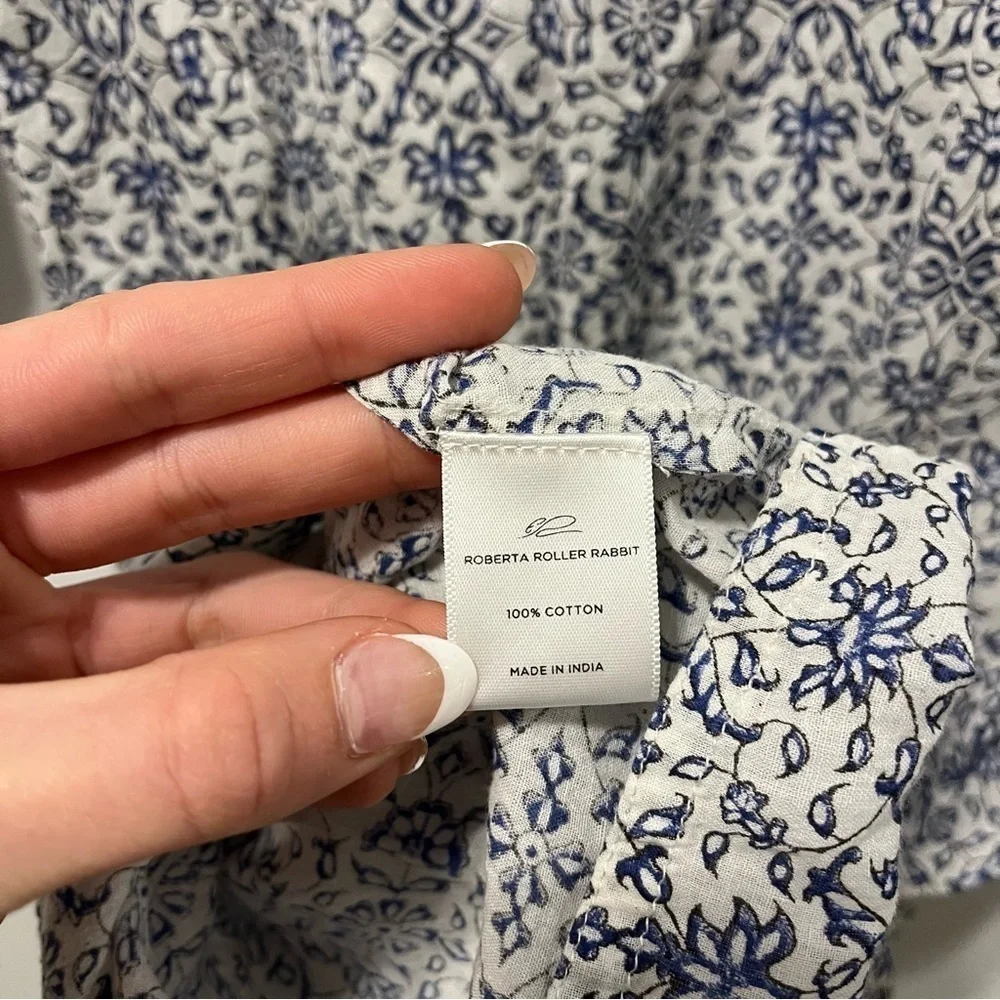 Roller Rabbit White & Blue Floral Dress